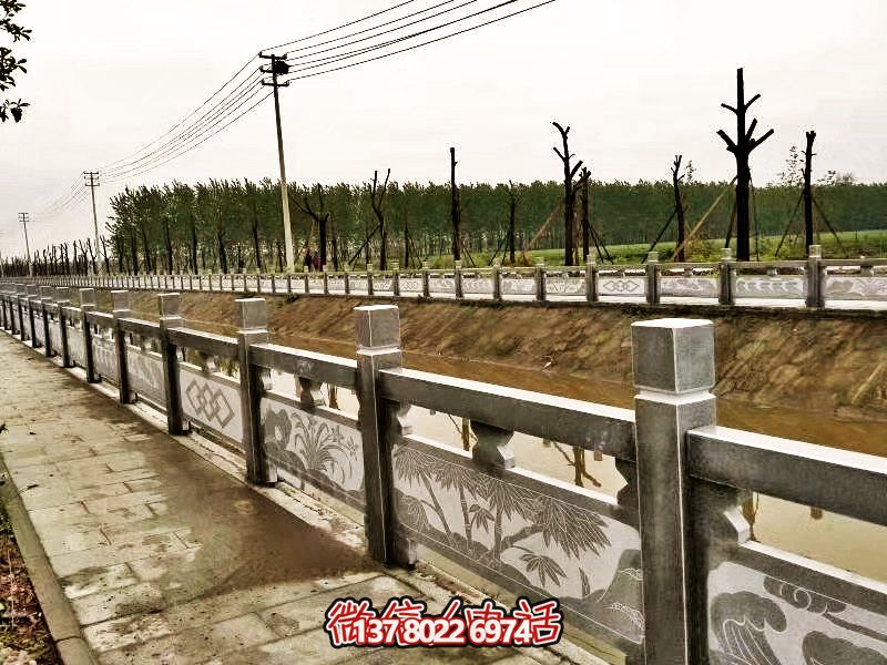 美化城市河道，完美防護(hù)欄桿，大理石裝飾