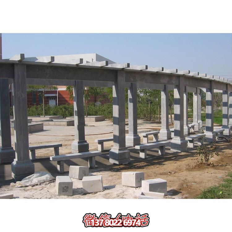 石材長廊，為大型園林戶外空間帶來精致的石雕裝飾