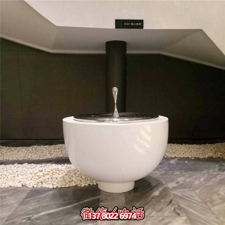 不銹鋼水滴圓盤雕塑，玻璃鋼景觀裝飾