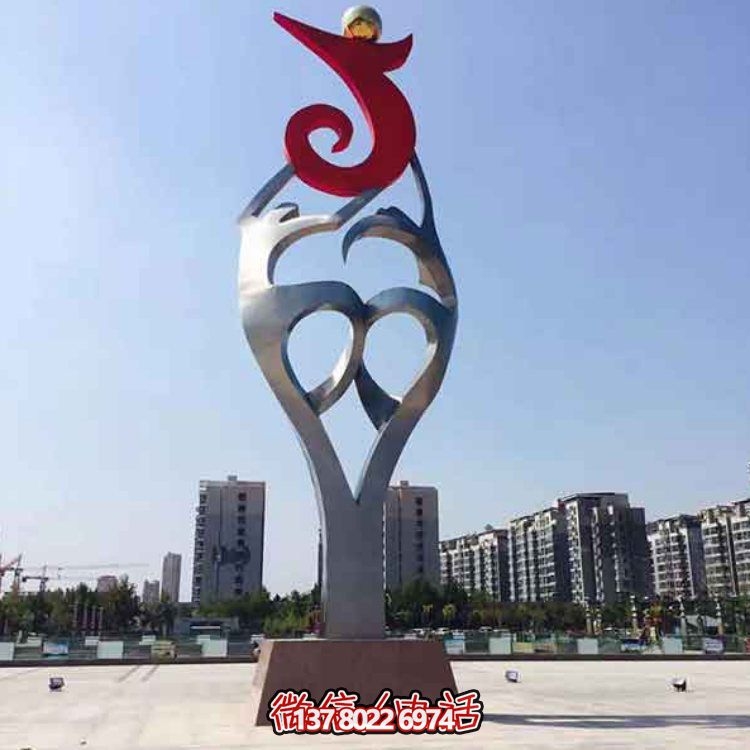 創(chuàng)意大型不銹鋼景觀擺件，點(diǎn)綴戶外廣場(chǎng)園林