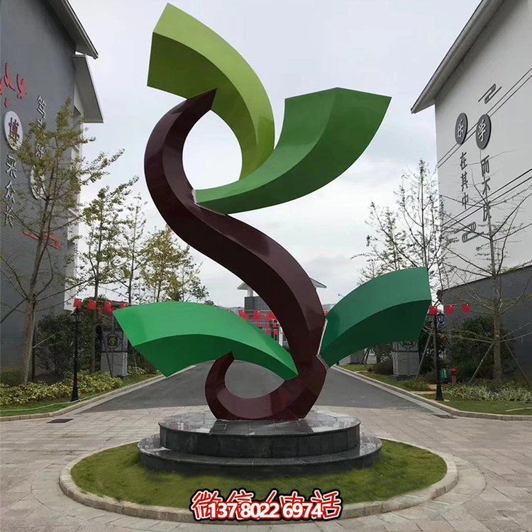 雕塑般的不銹鋼創(chuàng)意景觀(guān)，為你的小區(qū)或別墅增添幾何美感