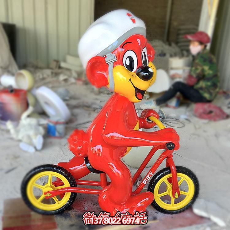 玻璃鋼卡通老鼠雕塑擺件，專為幼兒園設(shè)計(jì)