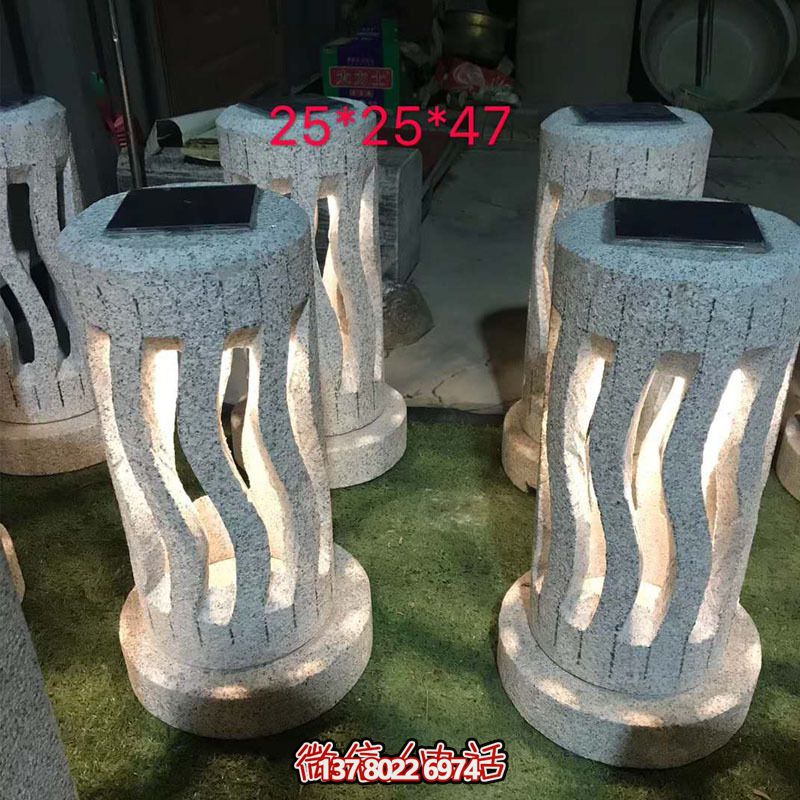 太陽能石燈籠現(xiàn)代簡(jiǎn)約廣場(chǎng)大理石擺件草坪燈一對(duì) 太陽能石燈籠現(xiàn)代簡(jiǎn)約廣場(chǎng)大理石擺件草坪燈一對(duì)