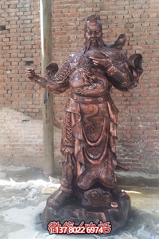 銅雕戶外景區關公雕塑 銅雕戶外景區關公雕塑