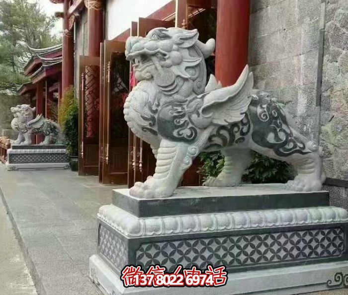 酒店門(mén)口大型大理石浮雕招財(cái)貔貅雕塑 酒店門(mén)口大型大理石浮雕招財(cái)貔貅雕塑